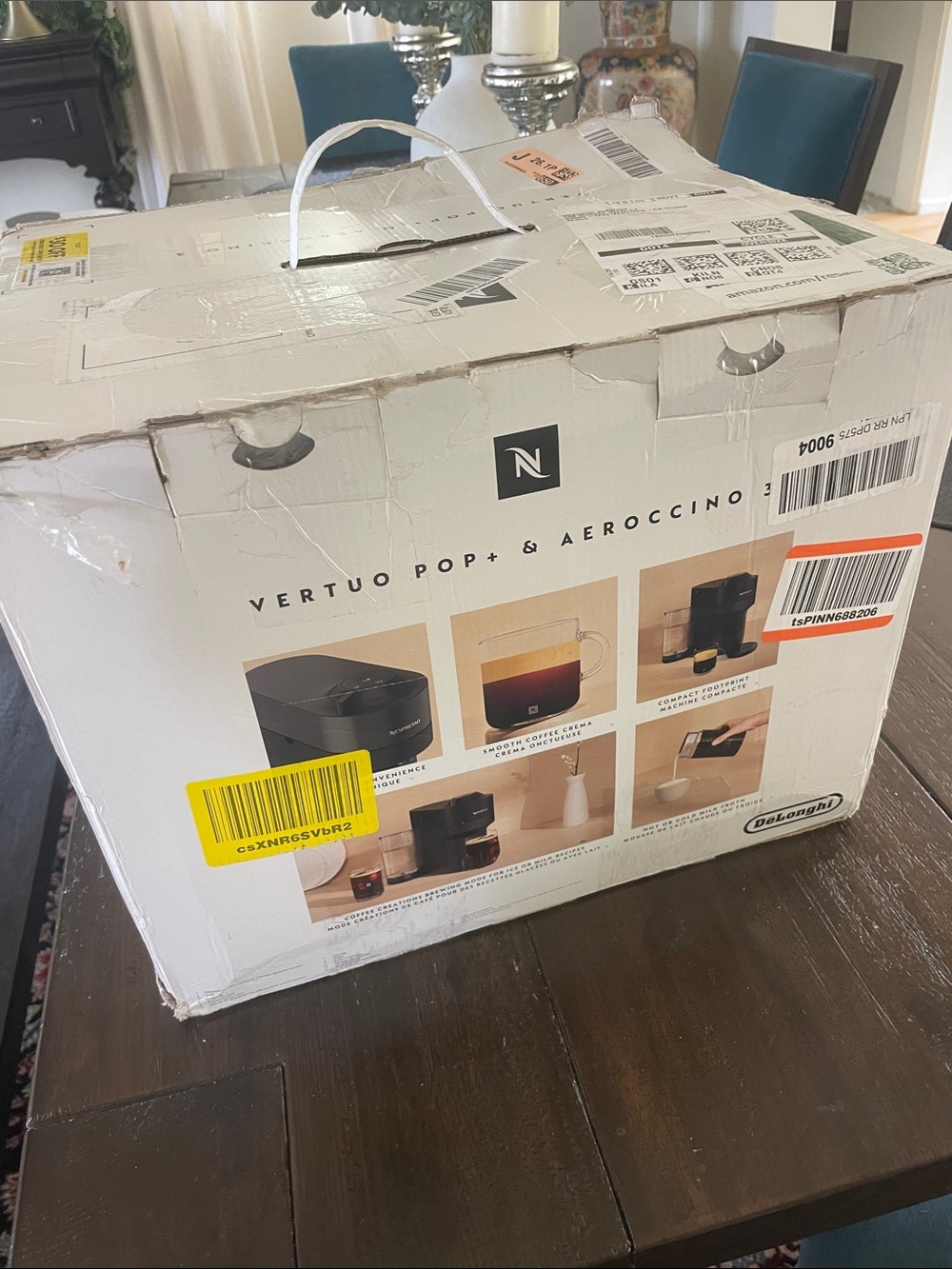 Nespresso vertuo pop + & aeroccino 3 deLonghi compact coffee machine new in box - Picture 6 of 12